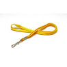 Porte-badge - cordon tube 12 mm avec mousqueton métal - polyester