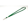 Porte-badge - cordon tube 12 mm avec mousqueton métal - polyester
