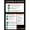 Poster - Consignes incendie Hôpital et maison de retraite - A3 - NF EN ISO 7010