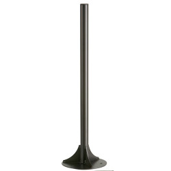 Poteau Flux - 1/2 Flux à Fixer au Sol pour Poubelle Trapi - 280 x 280 x 980 mm - Acier Anticorrosion
