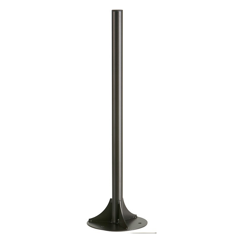 Poteau Flux - 1/2 Flux à Fixer au Sol pour Poubelle Trapi - 280 x 280 x 980 mm - Acier Anticorrosion