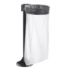 Poteau Flux - 1/2 Flux à Fixer au Sol pour Poubelle Trapi - 280 x 280 x 980 mm - Acier Anticorrosion
