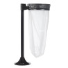 Poteau Flux - 1/2 Flux à Fixer au Sol pour Poubelle Trapi - 280 x 280 x 980 mm - Acier Anticorrosion