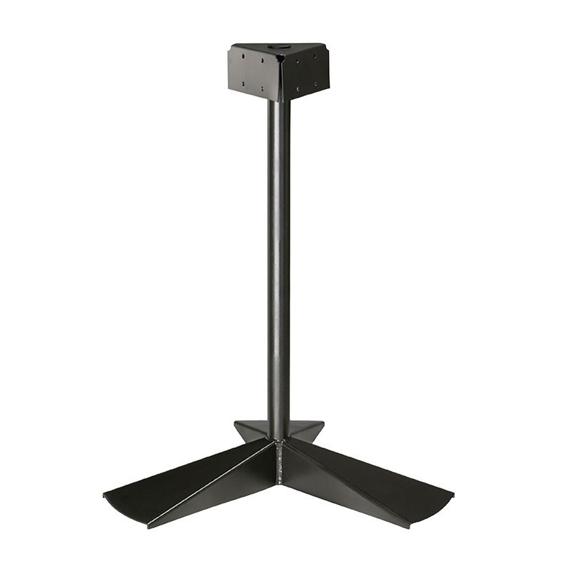 Poteau Flux - 3 Flux à Poser pour Poubelle Trapi - Acier - 550 x 550 x 980 mm