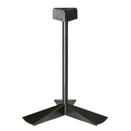 Poteau Flux - 3 Flux à Poser pour Poubelle Trapi - Acier - 550 x 550 x 980 mm