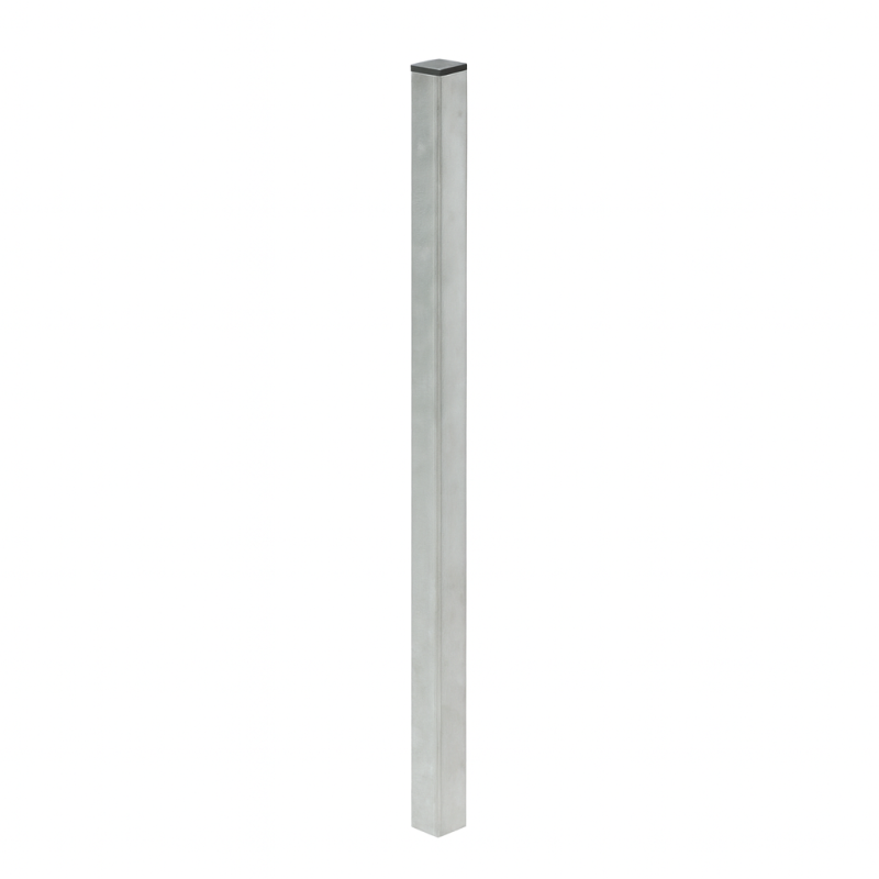 Poteau de signalisation Carré - 40x40 mm - Acier Galvanisé