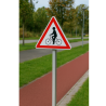 Poteau de signalisation Carré - 40x40 mm - Acier Galvanisé