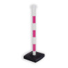 Poteau FME - rose/blanc sur socle lesté 4 Kg - PVC