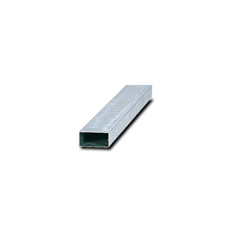 Poteau rectangulaire en acier galvanisé