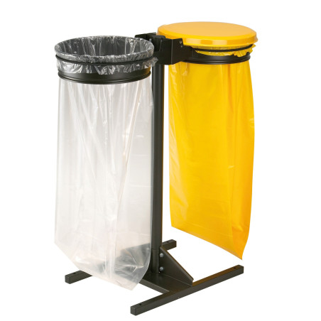 Poteau Flux pour Poubelle - Acier Traité Anticorrosion et Poudré Anti-UV - 700 x 440 x 980 mm