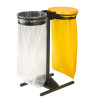Poteau Flux pour Poubelle - Acier Traité Anticorrosion et Poudré Anti-UV - 700 x 440 x 980 mm
