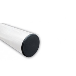 Poteau Rond - Blanc - Ø60 mm - Acier Galvanisé