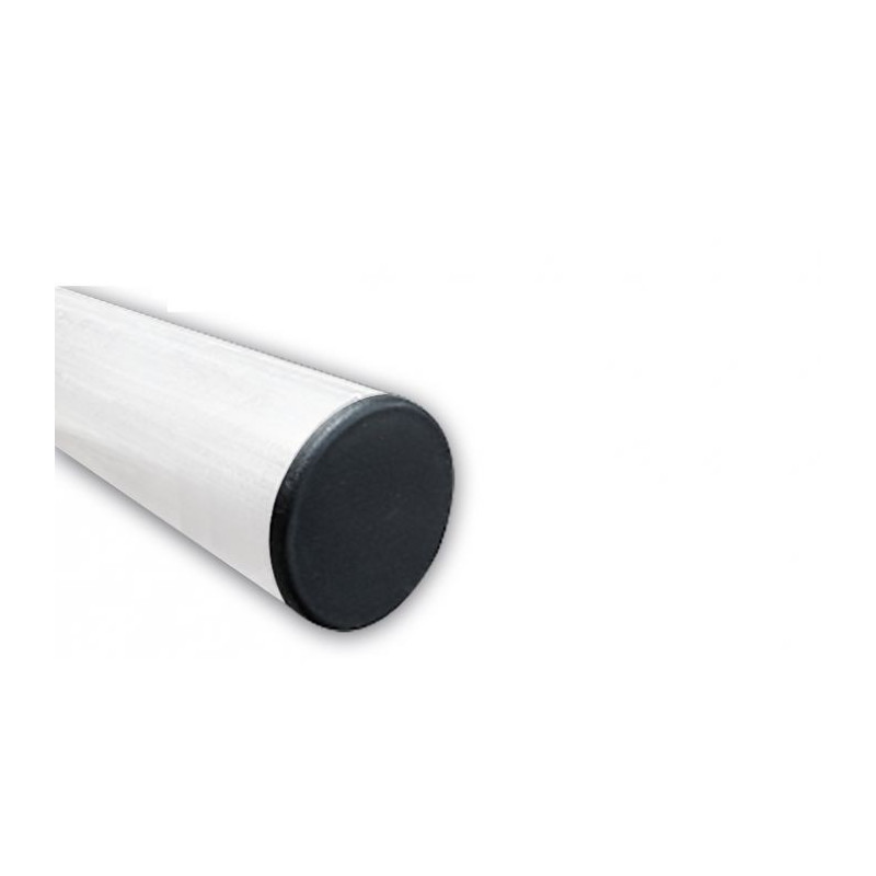 Poteau Rond - Blanc - Ø60 mm - Acier Galvanisé
