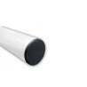Poteau Rond - Blanc - Ø60 mm - Acier Galvanisé