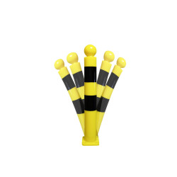 Potelet - Flexible à mémoire de forme renforcée - Jaune et noir