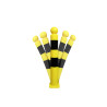 Potelet - Flexible à mémoire de forme renforcée - Jaune et noir