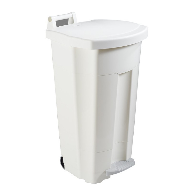 Poubelle alimentaire mobile à pédale 