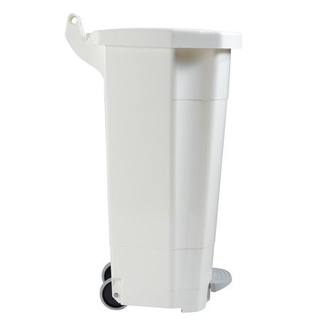 Poubelle alimentaire mobile à pédale