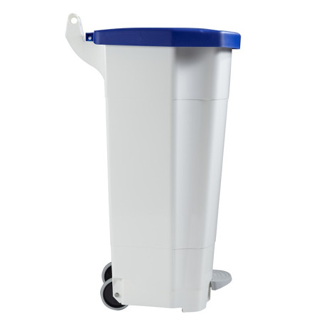 Poubelle alimentaire mobile à pédale
