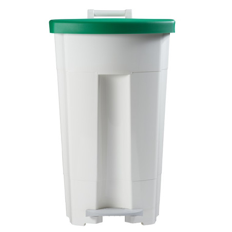 Poubelle alimentaire mobile à pédale