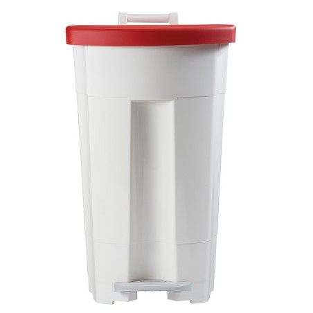 Poubelle alimentaire mobile à pédale