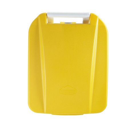 Poubelle alimentaire mobile à pédale