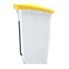 Poubelle alimentaire mobile à pédale