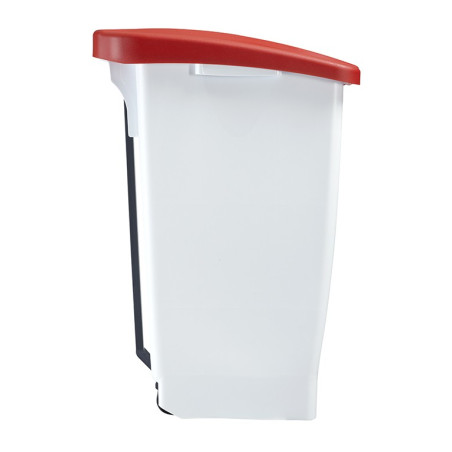 Poubelle alimentaire mobile à pédale