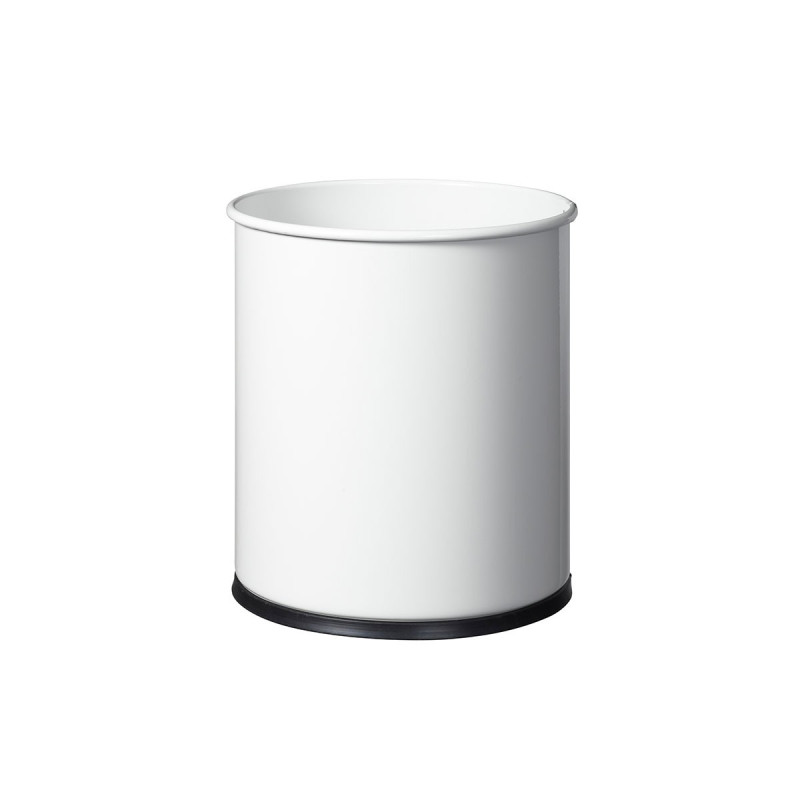 Corbeille à papier ECO 15L blanche : minimaliste et éco-responsable.