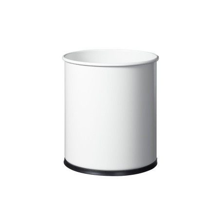 Corbeille à papier ECO 15L blanche : minimaliste et éco-responsable.