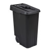 Poubelle de tri mobile Trimouv 65 L - Noir