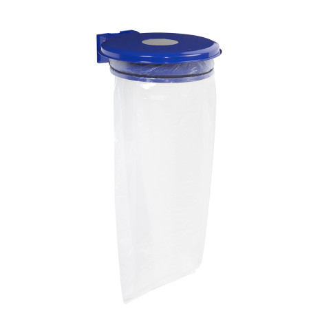 Support Mural pour Poubelle - Trappe Ouverte - 110L - Acier Anticorrosion