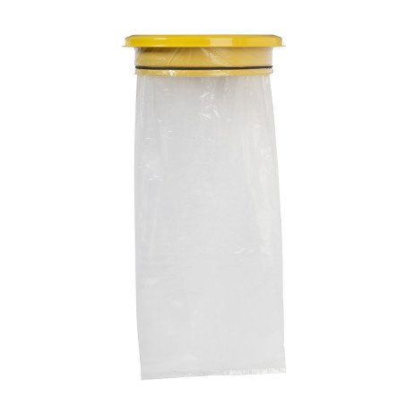 Support Mural pour Poubelle - Trappe Ouverte - 110L - Acier Anticorrosion