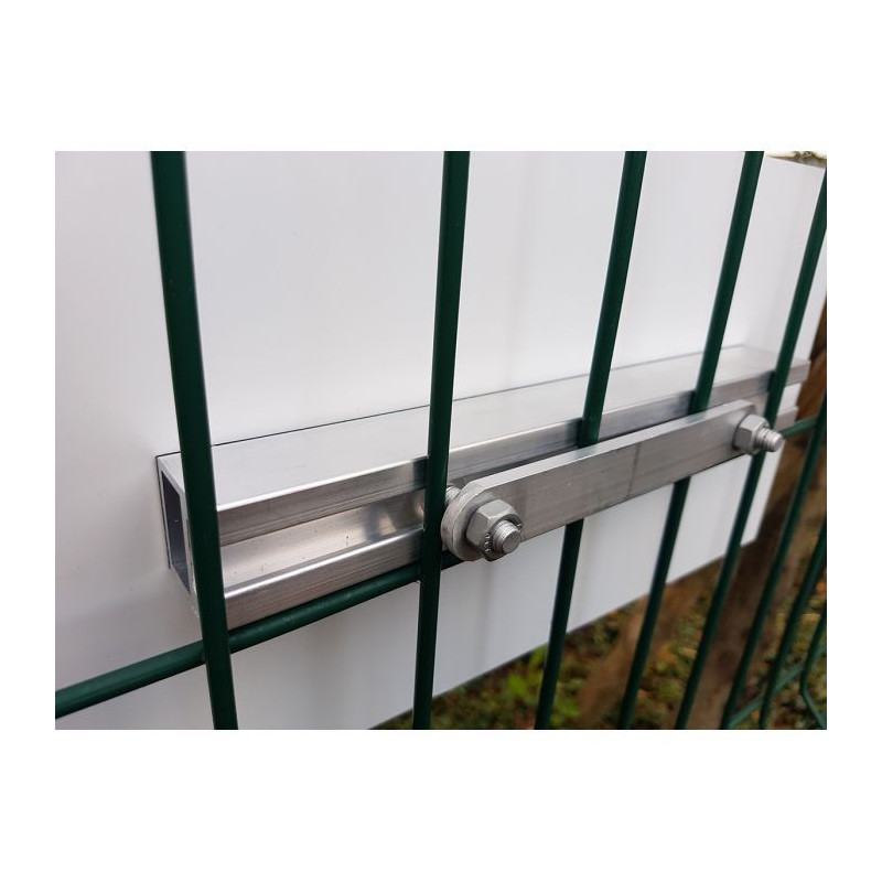 Rail de fixation pour panneau de signalisation plat