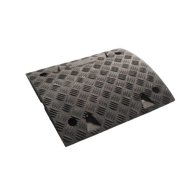 Ralentisseur - Module central 75 mm - 500 x 465 mm - Caoutchouc recyclé