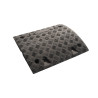 Ralentisseur - Module central 75 mm - 500 x 465 mm - Caoutchouc recyclé