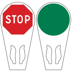 Raquette à main de signalisation