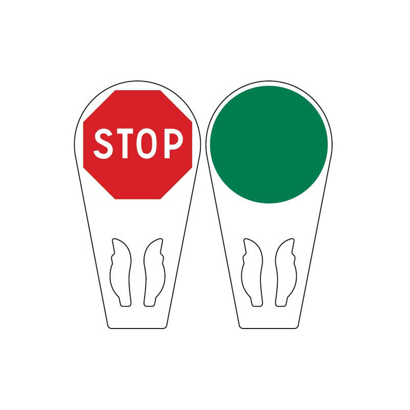 Raquette à main de signalisation
