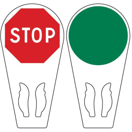 Raquette à main de signalisation