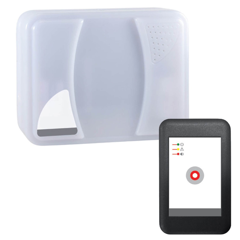Kit Récepteur d'alarme PMR - Clignotements et vibrations - Portée 100 m