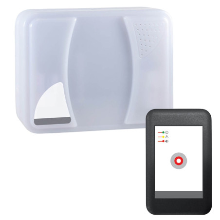 Kit Récepteur d'alarme PMR - Clignotements et vibrations - Portée 100 m