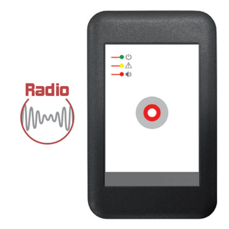 Kit Récepteur d'alarme PMR - Clignotements et vibrations - Portée 100 m