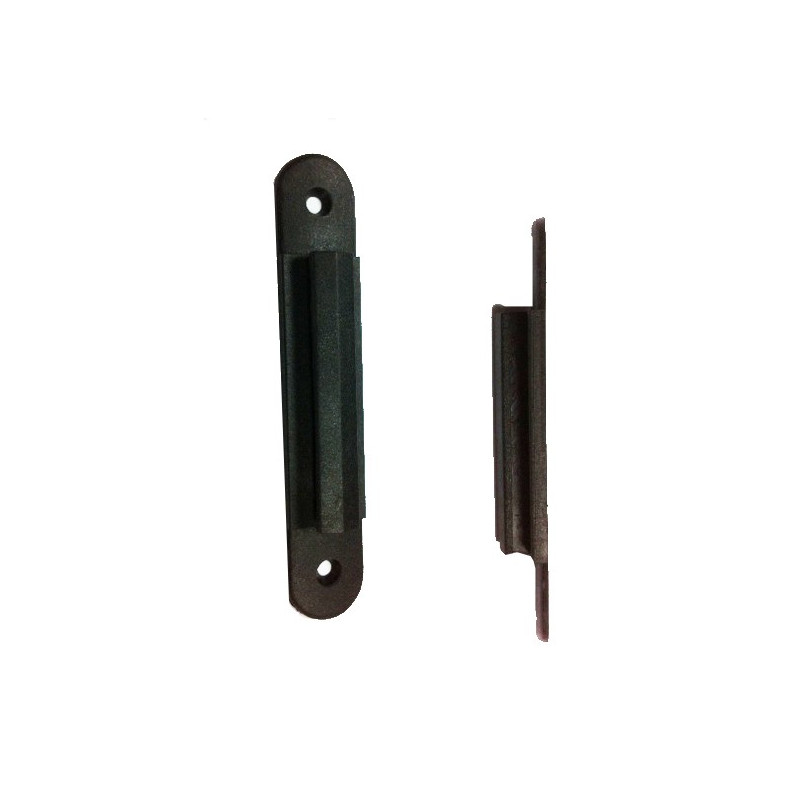 Panneau A4 noir / adaptateur noir pour poteau à sangle