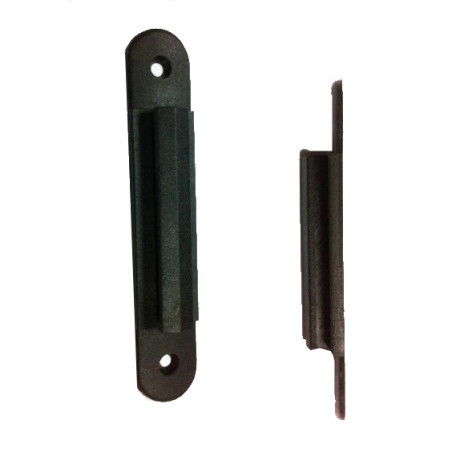 Panneau A4 noir / adaptateur noir pour poteau à sangle