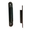Panneau A4 noir / adaptateur noir pour poteau à sangle