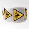 Rouleau d'Etiquettes Danger - Ecrasement - W019 