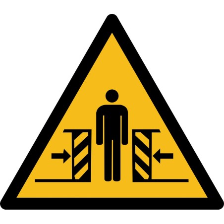 Rouleau d'Etiquettes Danger - Ecrasement - W019 