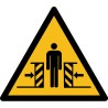 Rouleau d'Etiquettes Danger - Ecrasement - W019 