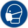 Rouleau Mini Pictogramme d'obligation "Masque respiratoire"