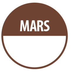Pastilles - Inventaire Mars - 40 mm  - Rouleau de 500